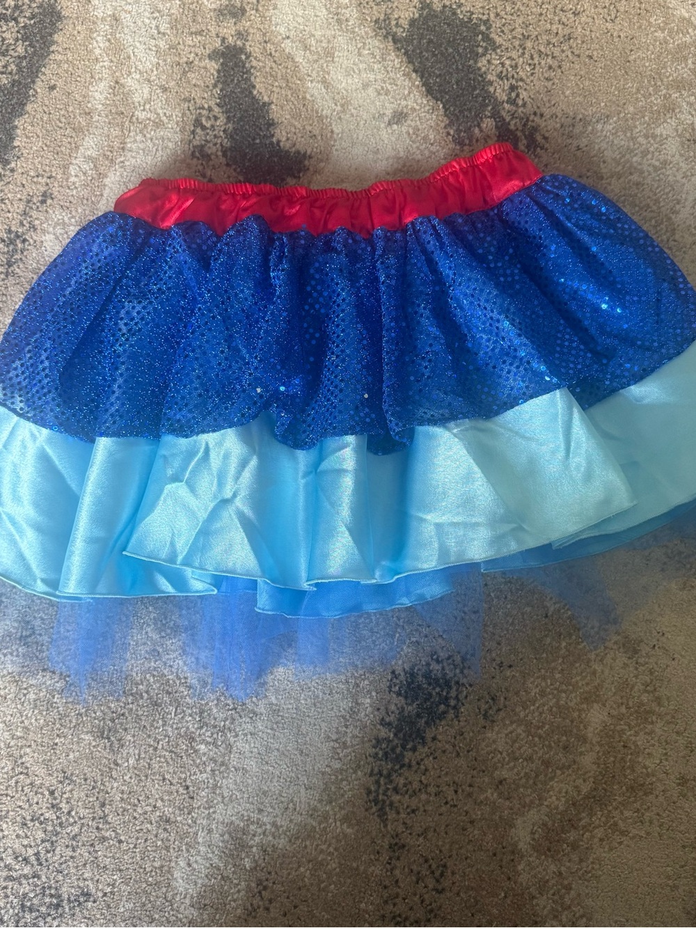 Enchanted Athletics Blue Layered Sequin Tutu Skirt